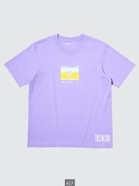 NWT Uniqlo Pokémon Slowpoke Lavender T-Shirt - Size M